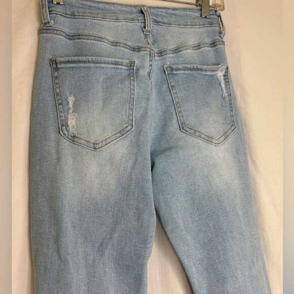Wax Jeans Mom Light Wash Distressed Sz 5 Sz 27 - Picture 10 of 10